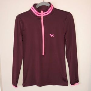 PINK Victoria’s Secret ultimate zip up burgundy